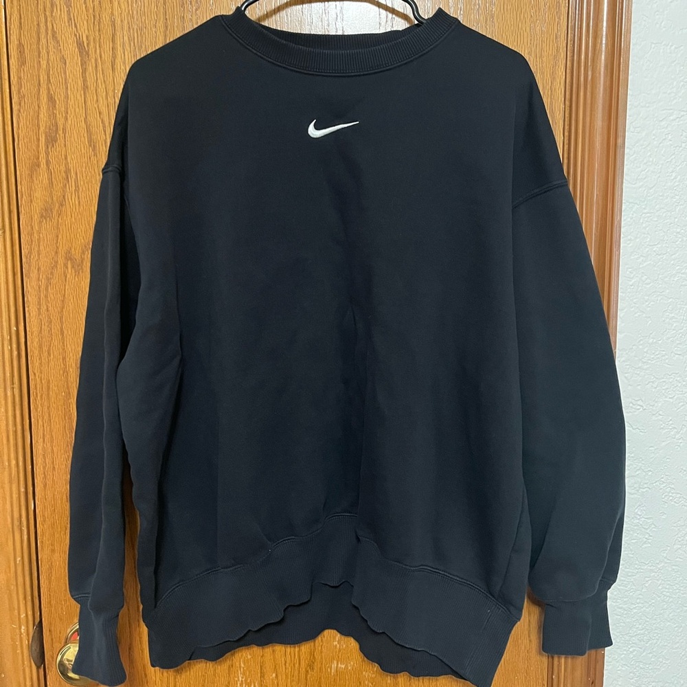 Nike Women’s Phoenix Fleece Crew Sweatshirt Black Size M